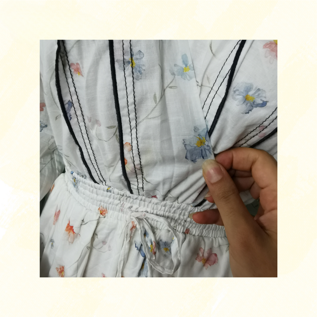 AJE Dress - Size 4 - White/Pattern