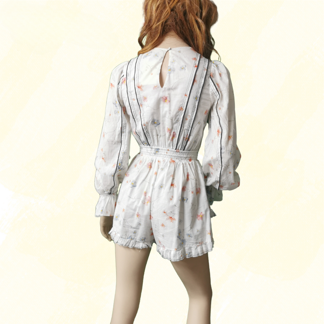 AJE Dress - Size 4 - White/Pattern
