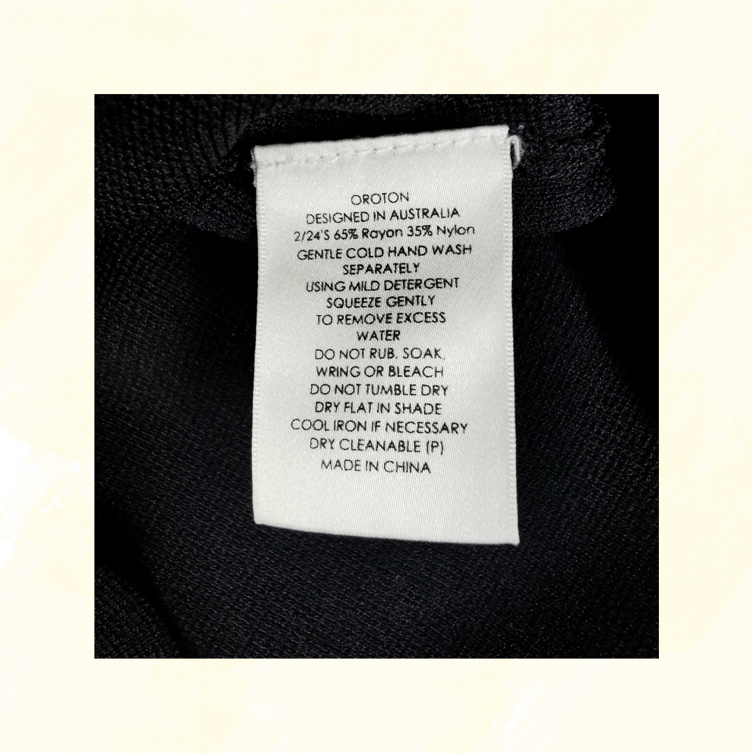 Oroton Knit Top - S - Black