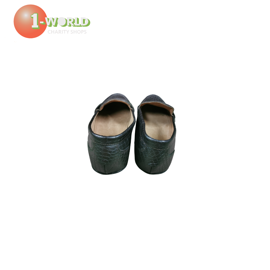 Aquila Vector Croc Black Loafer - 43 Black