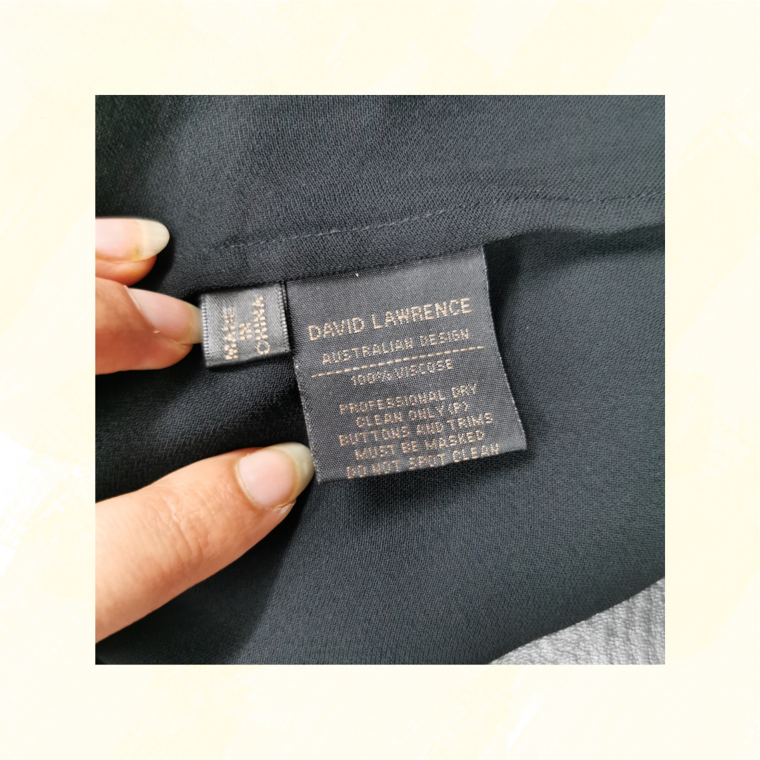 David Lawrence Dress - Size 16 - Black