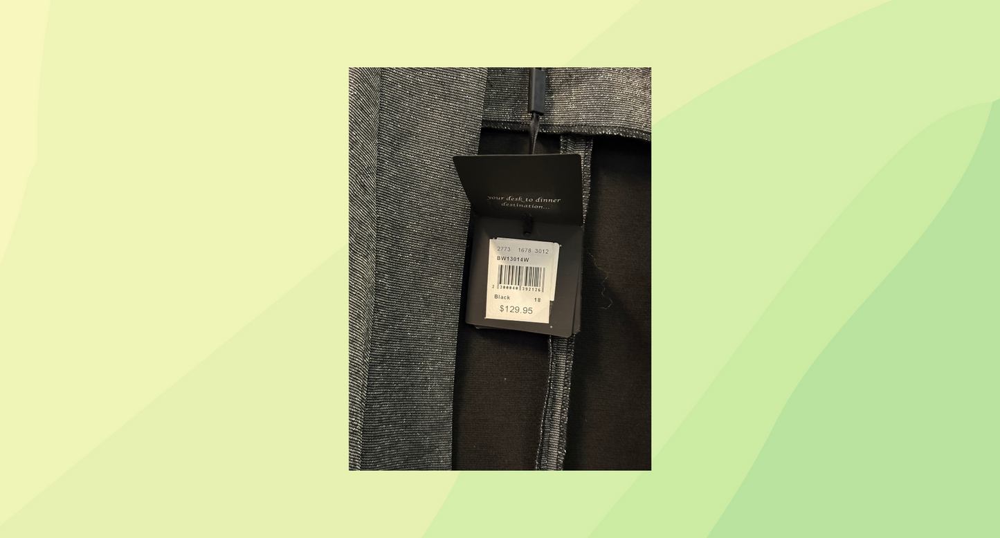 Basque Evening Jacket - Size 18 - Black RRP $129.95