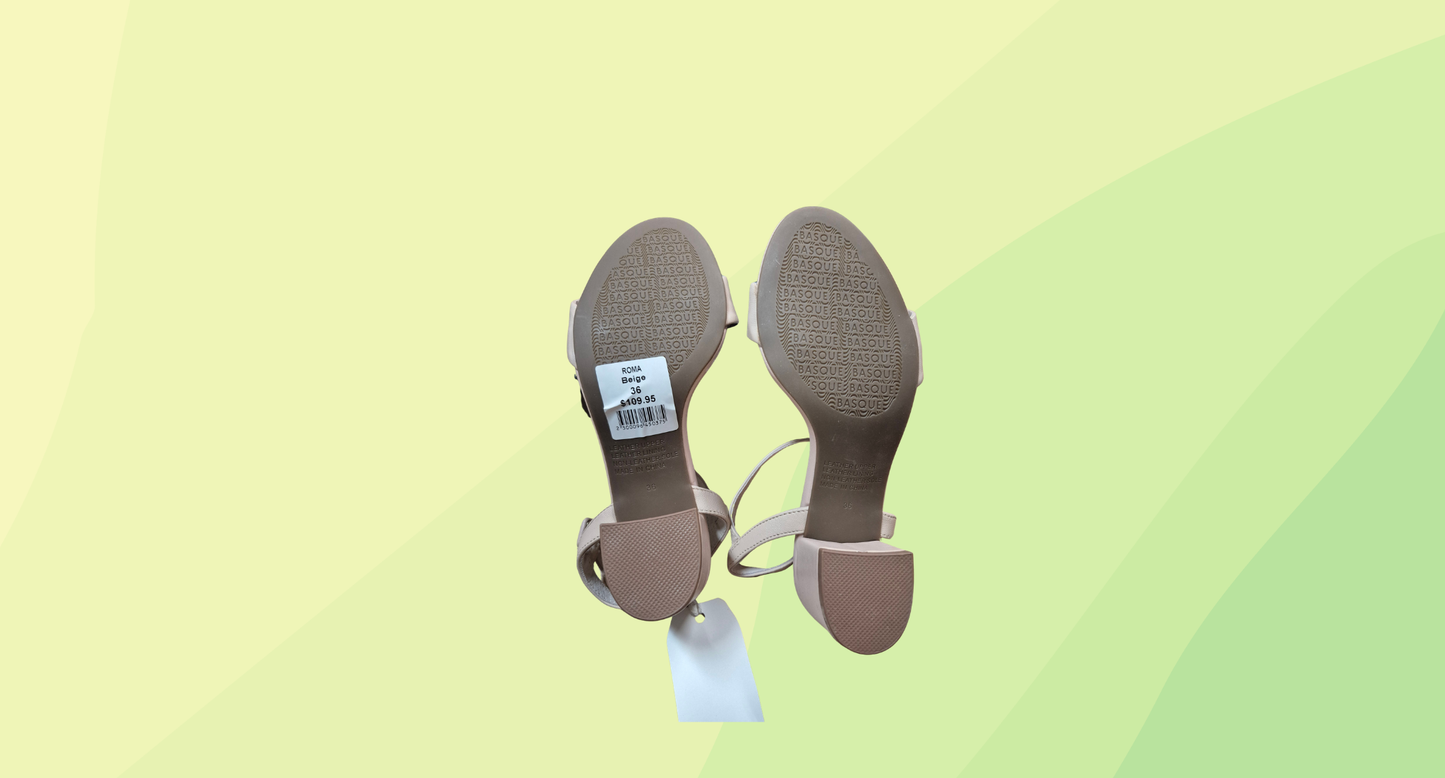 Basque Roma Heel RRP $109.95 - Size 36 - Beige
