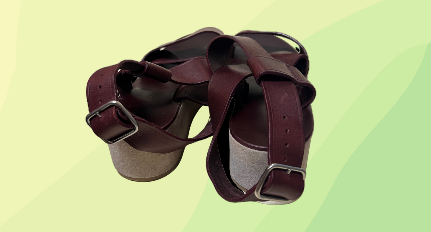 A.P.C Sandal - Slight Wedge - Size 38 - Plum