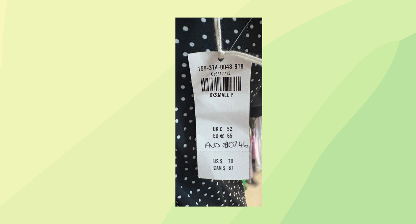 Abercrombie & Fitch Active Dress With Shorts - XXS - Black/White spot