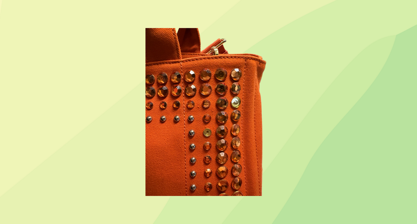Prada Canvas Tote Bag - Orange