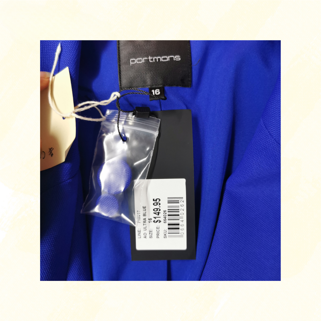 Portmans Jacket - Size 16 - Blue