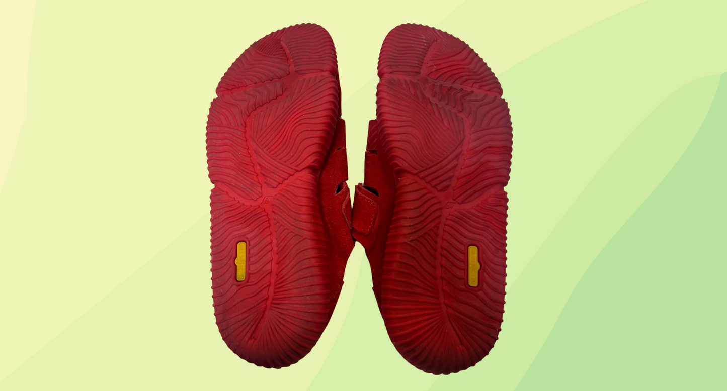 Mahabis Suede Sandal - Size 39 - Red
