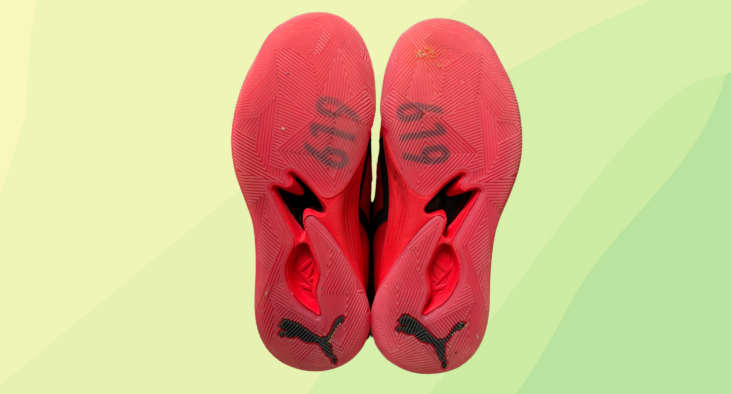 Puma Basketball TRC Blaze Court Shoes - Against all Odds - Size 8 - Red