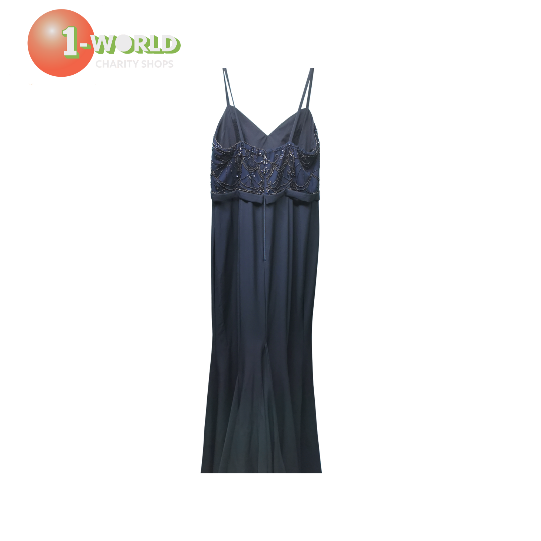 Jadore Evening Dress - Size 16 Blue