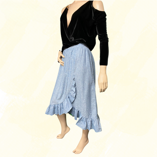 Bec & Bridge Velvet Top, long sleeve, thin straps at shoulder - Black - 10