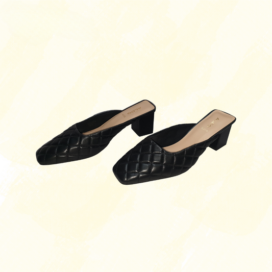 Aldo Drenna Quilted Mules - Black - 9