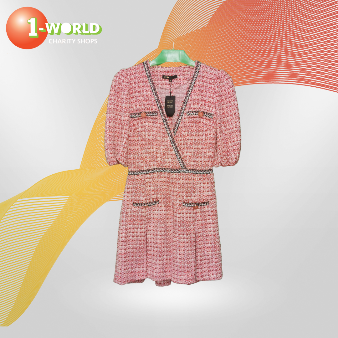 Maje knee high Dress - Size 34 Pink/Red