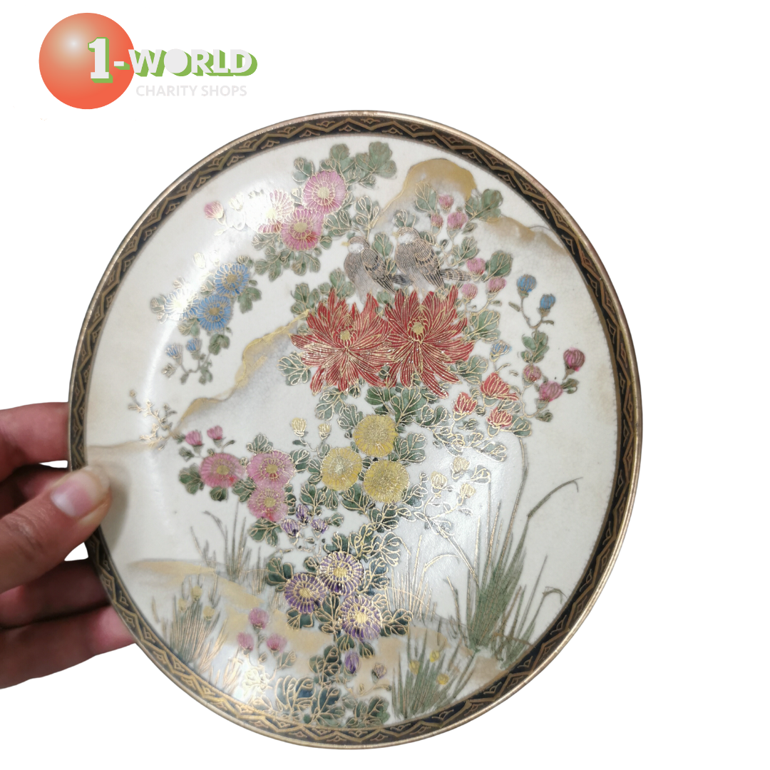 Y.Taniguchi Flower/Temple Plate, Saucer, Cup & Large Teapot