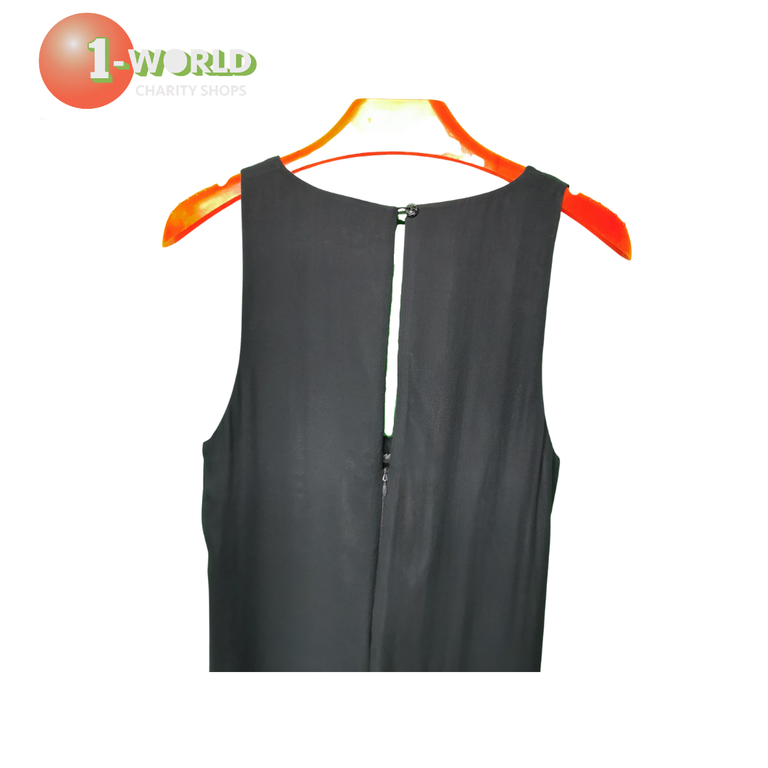 Very Very Silk Short Dress - 12 Gray