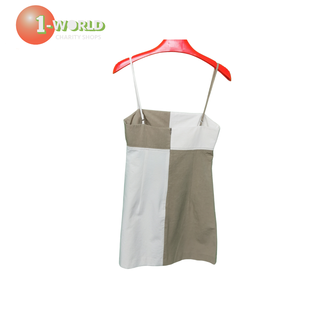 Bec & Bridge Artie Mini Dress - Size 8 Beige/Cream