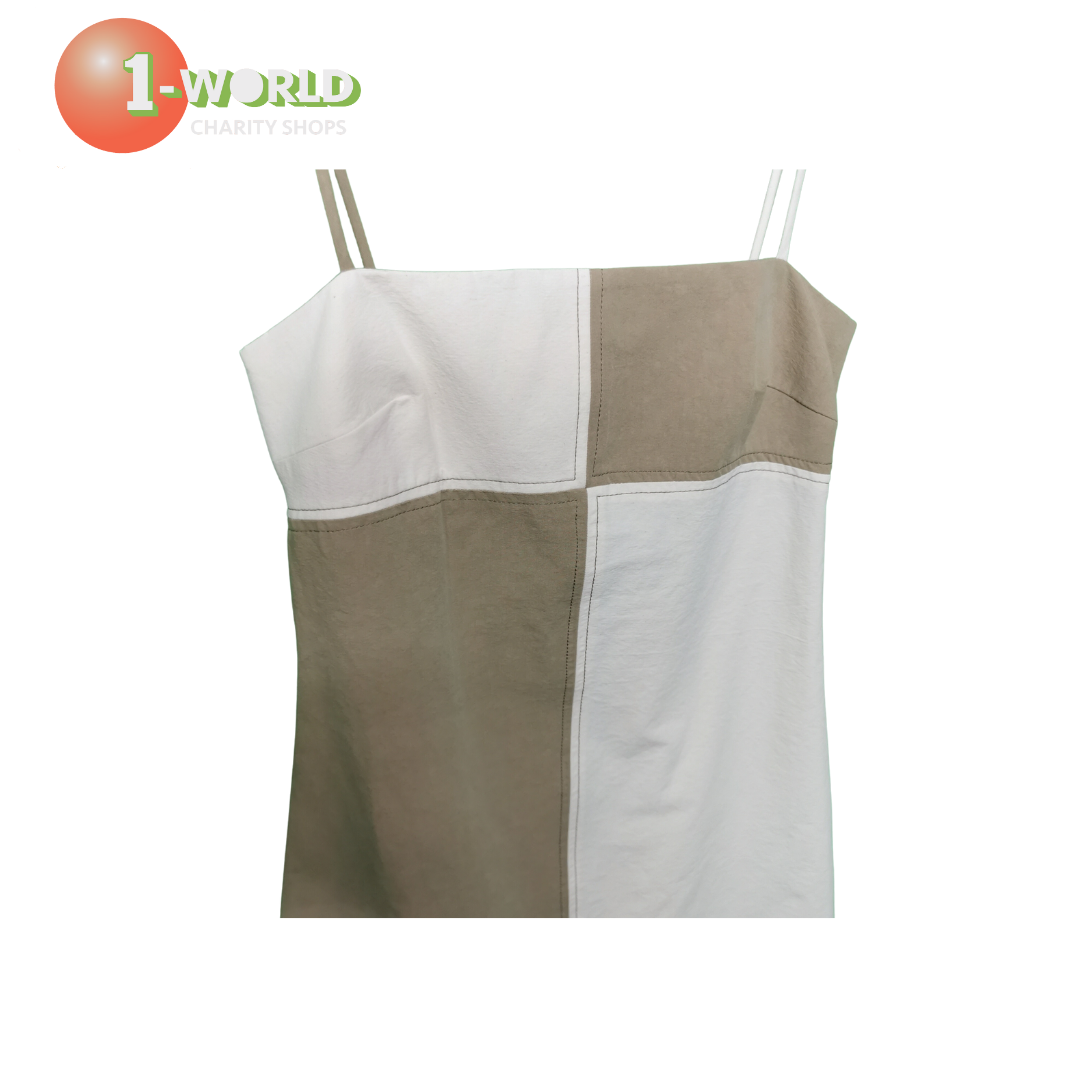 Bec & Bridge Artie Mini Dress - Size 8 Beige/Cream