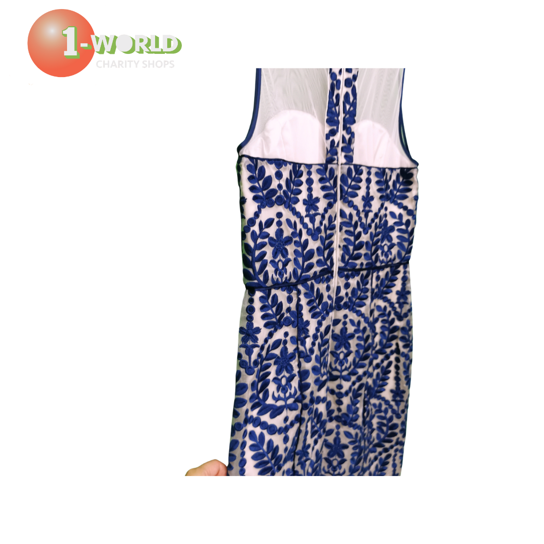 Alannah Hill Lucky be a Lady Dress - AU 12 Blue/Cream