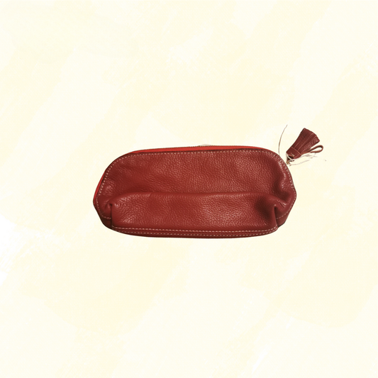Paper Windmill Leather Purse - Red