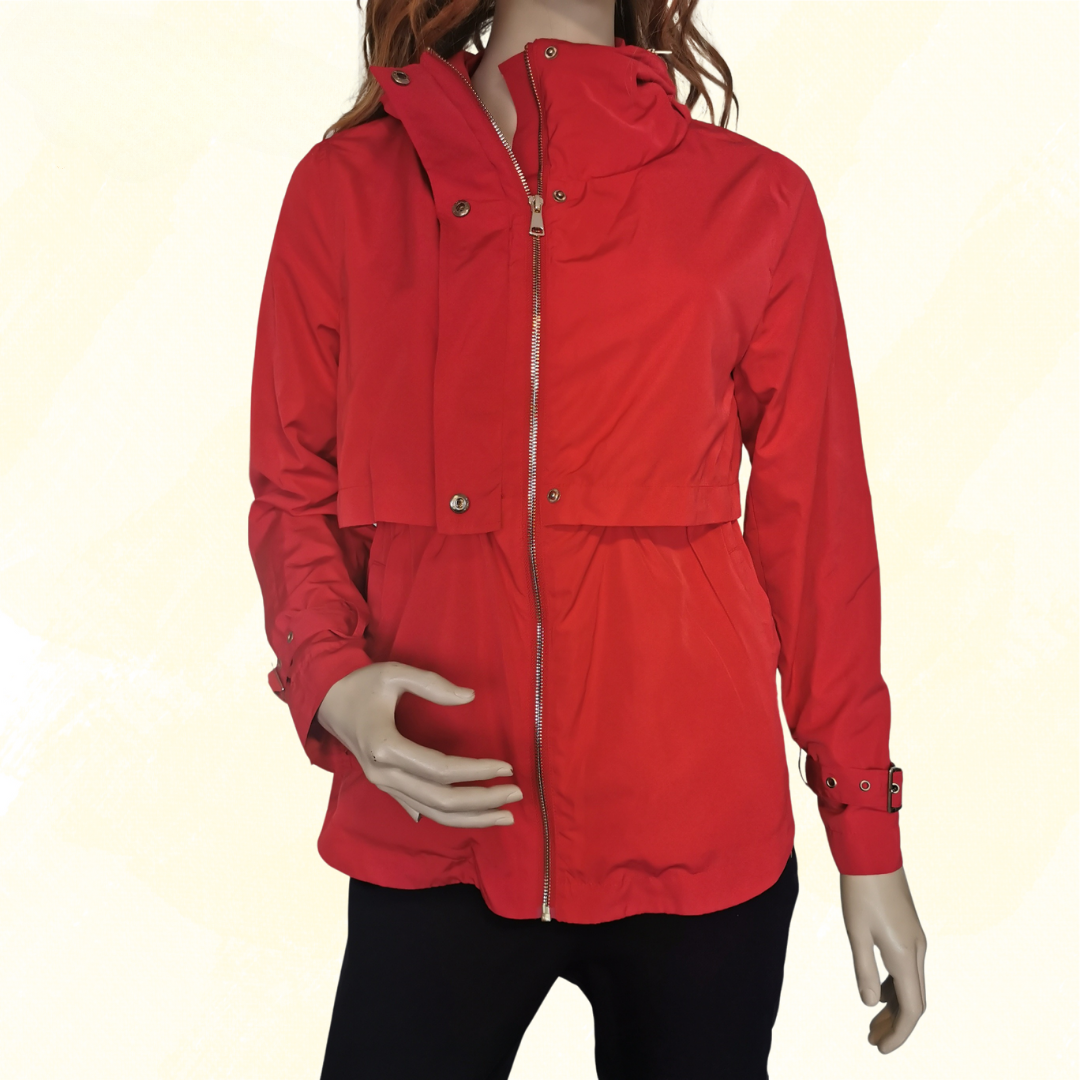 French Connection Zipped Jacket - 10 - Red