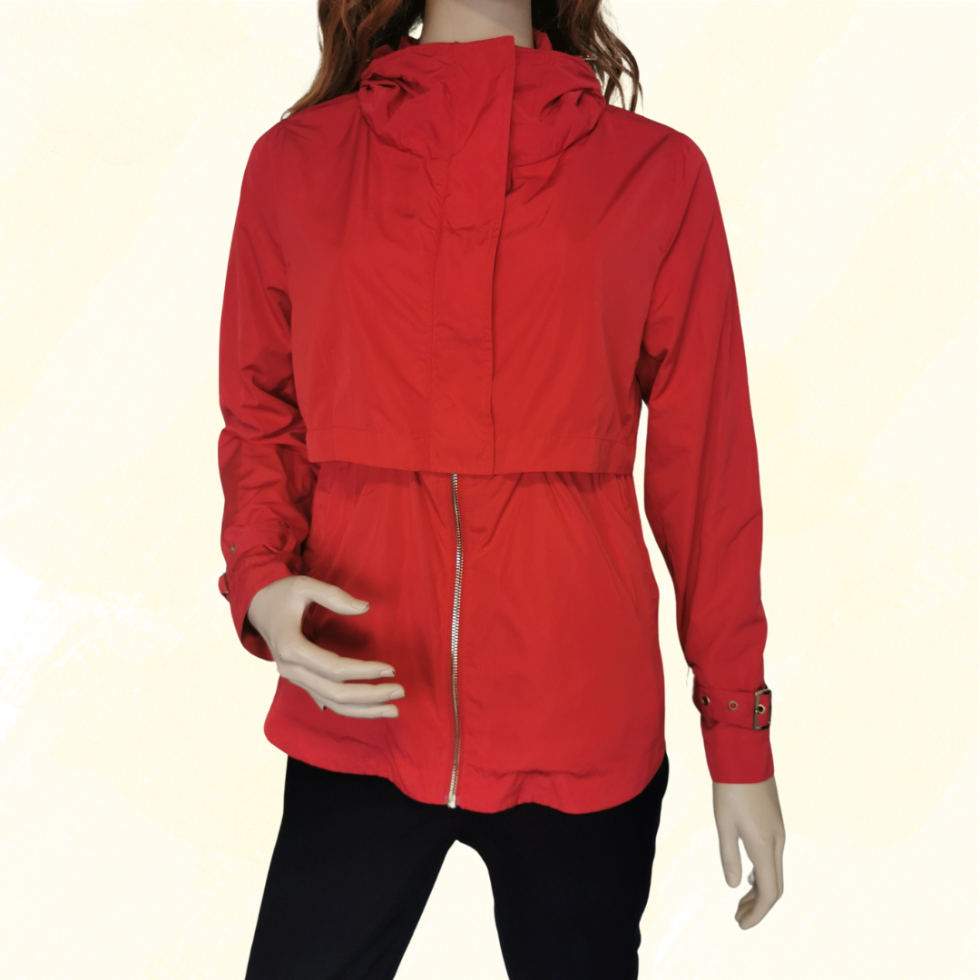 French Connection Zipped Jacket - 10 - Red