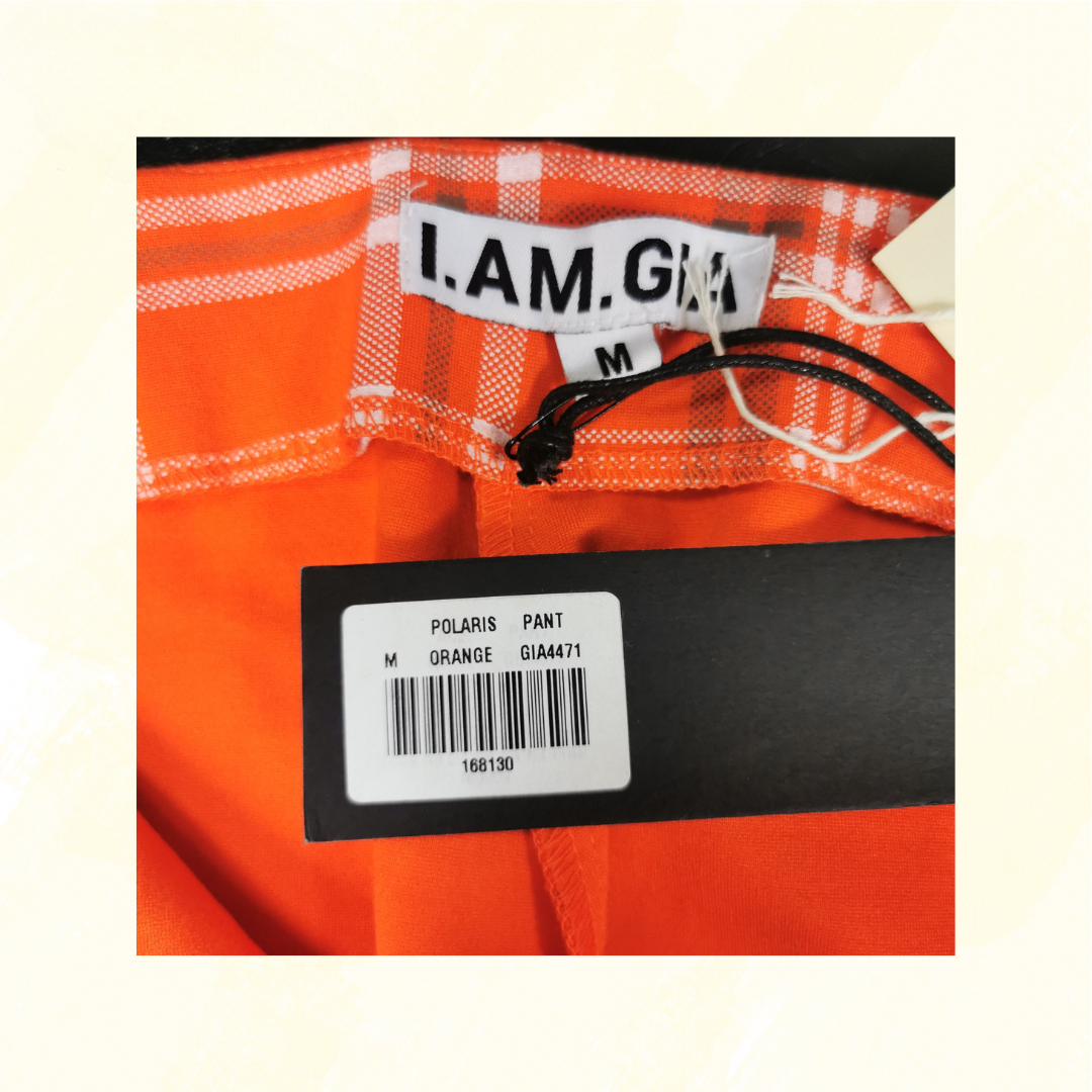 I. AM. Gia. Pants - Size M - Orange