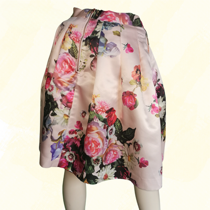 Ted Baker Full Skirt - Size 2 - Pink Floral