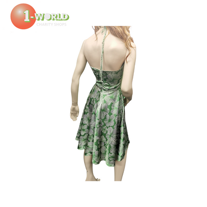 Alyn Paige Vintage Halter dress - M Green