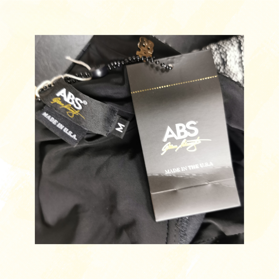 ABS Dress - Size M - black and Ivor