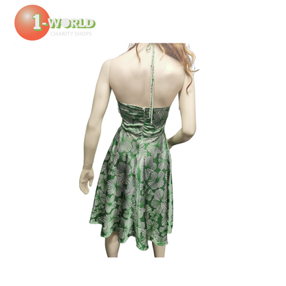Alyn Paige Vintage Halter dress - M Green