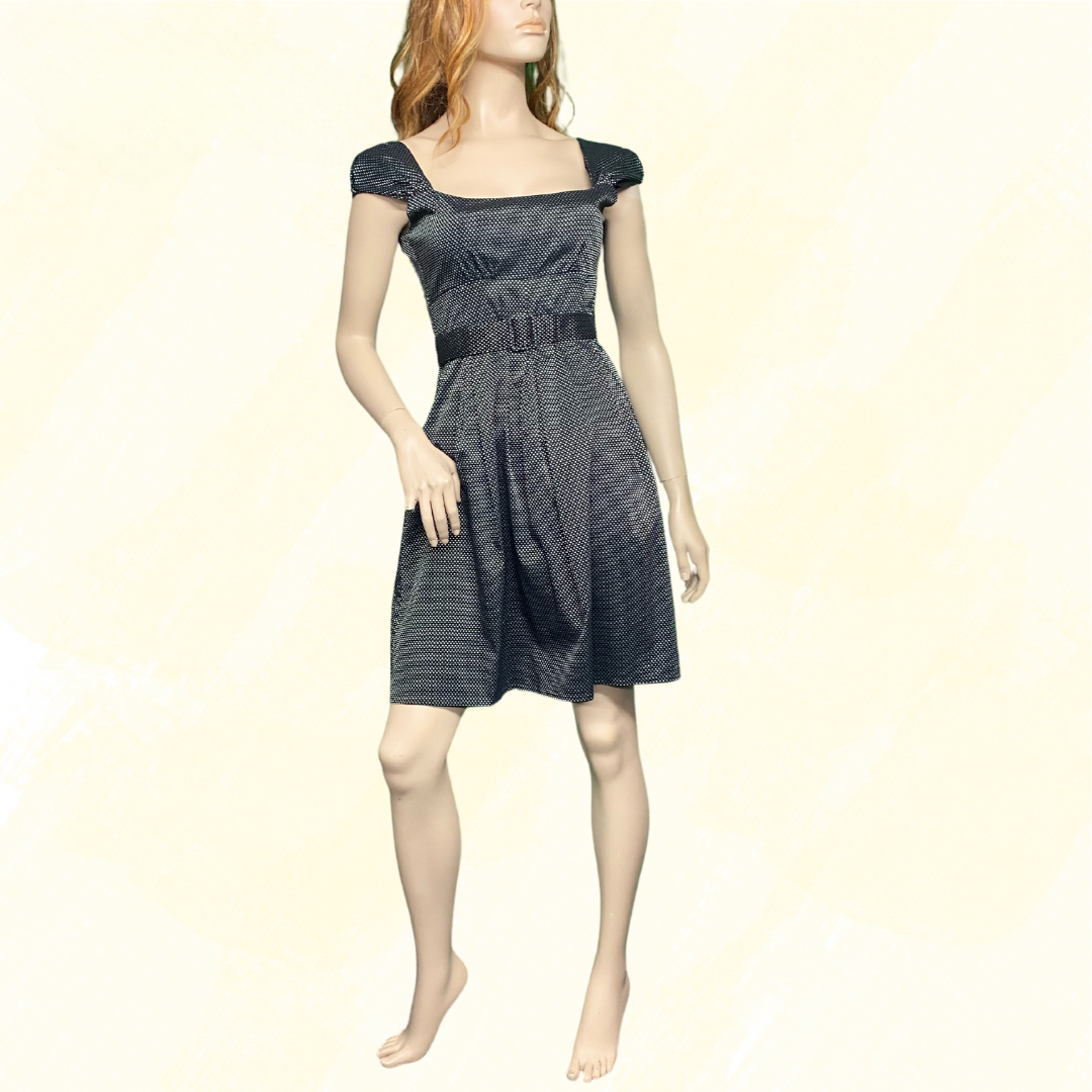 white christmas dresses Wayne Cooper Short Belted party dress