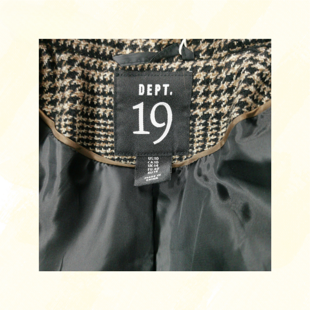 Dept. 19 Tweed Jacket - Size 10