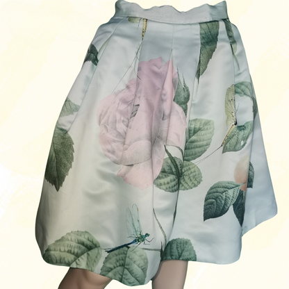 Ted Baker Full Skirt - Size 2 - Green Floral