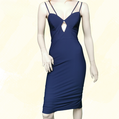 Seduce Dress - Size 6 - Navy