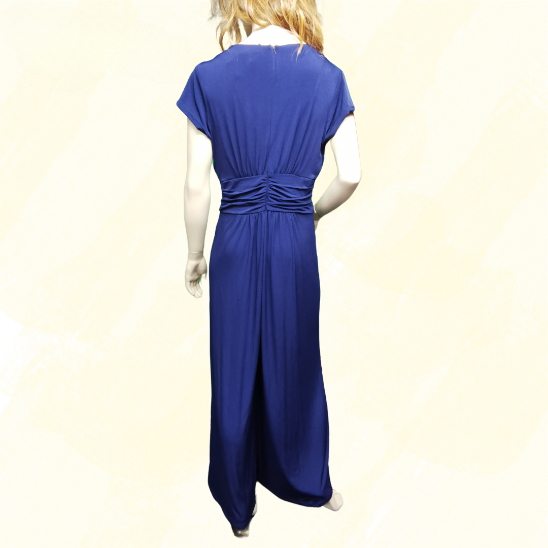 Forcast Rhea Twist Front Jumpsuit - Size 12 - Navy