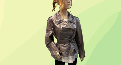 Dries Van Noten Belted Jacket - Not Authenticated - M - Silver