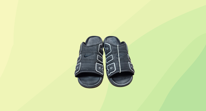 Nike Air More Uptempto Slides - Size 13 - Black