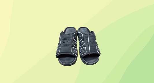 Nike Air More Uptempto Slides - Size 13 - Black