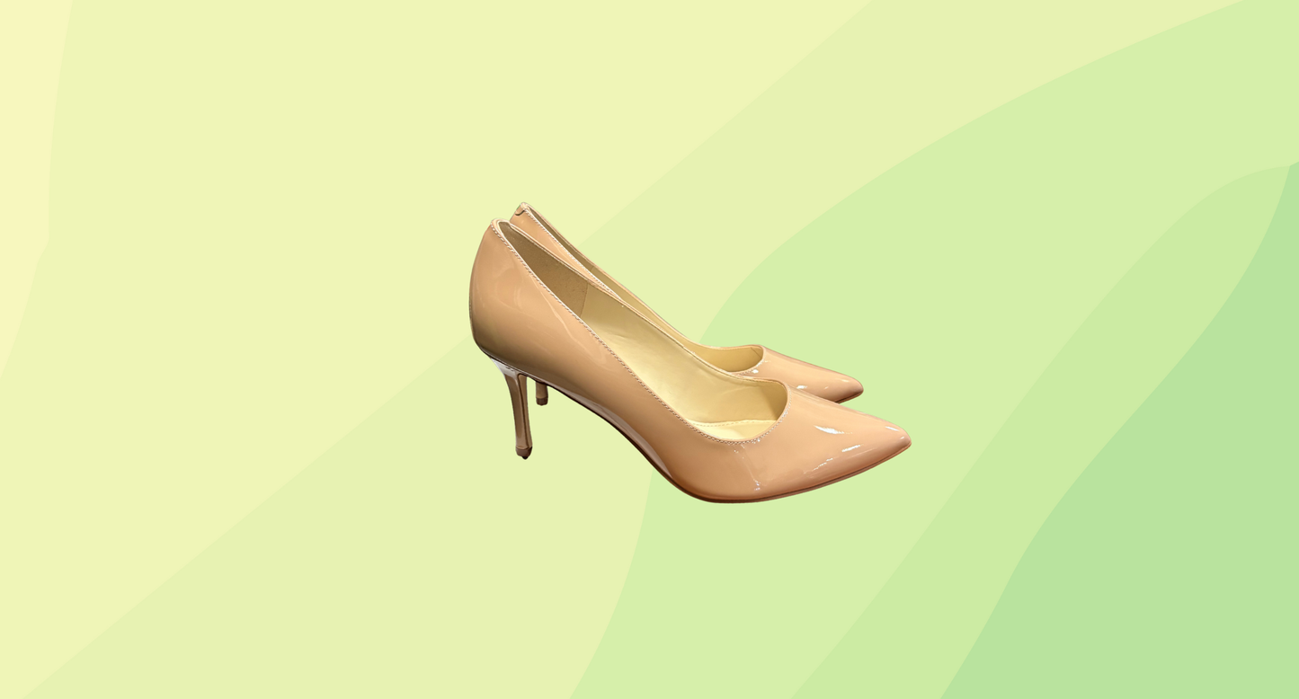 Nine West Mailin Pumps RRP $189.95 - Size 8.5 - Natural Patent