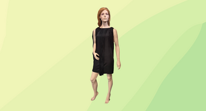 Top Shop Kate Moss Fringed Dress - Size 10 - Black