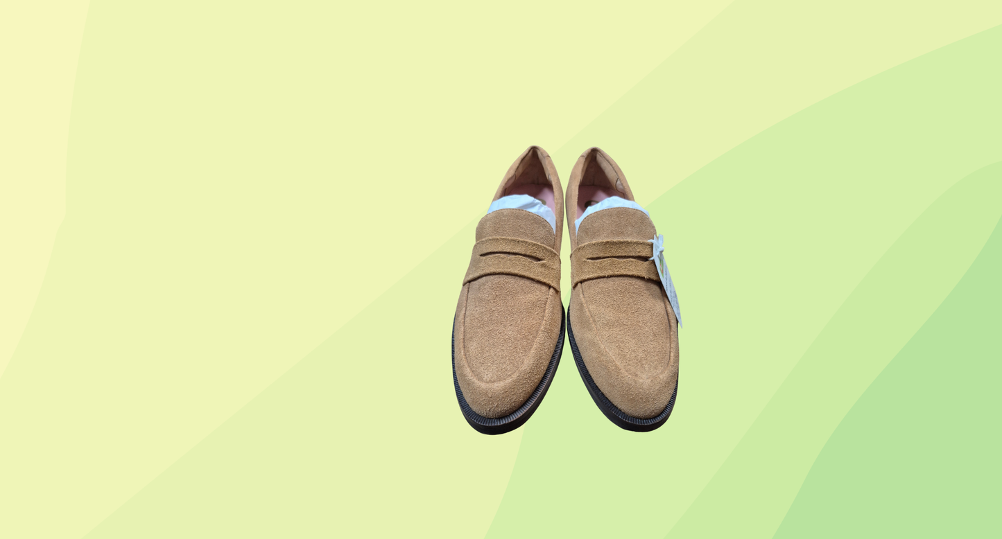 Bared Hummingbird Suede Shoes - Size 37 - Tan