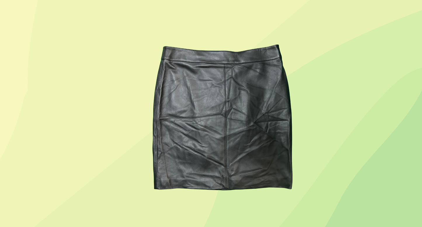 Boss by Hugo Boss Pleather Skirt - Size 18 - Black