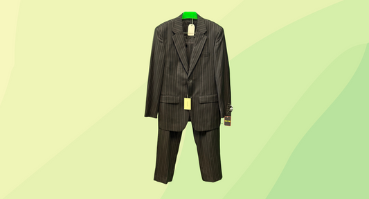 Senator Mens 2pce Suit RRP $599 - S - Black Pinstripe