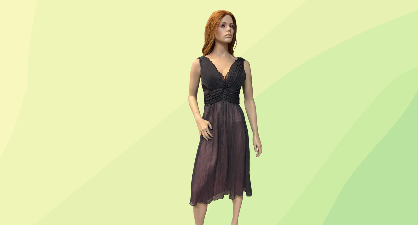 Grace Hill Evening Dress RRP $109.95 - Size 16 - Grey/Pink