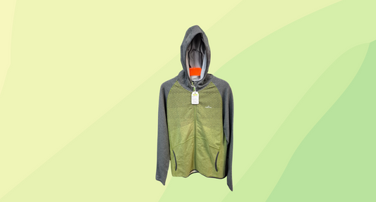 Kathmandu Mens Hoodie - M - Green Grey