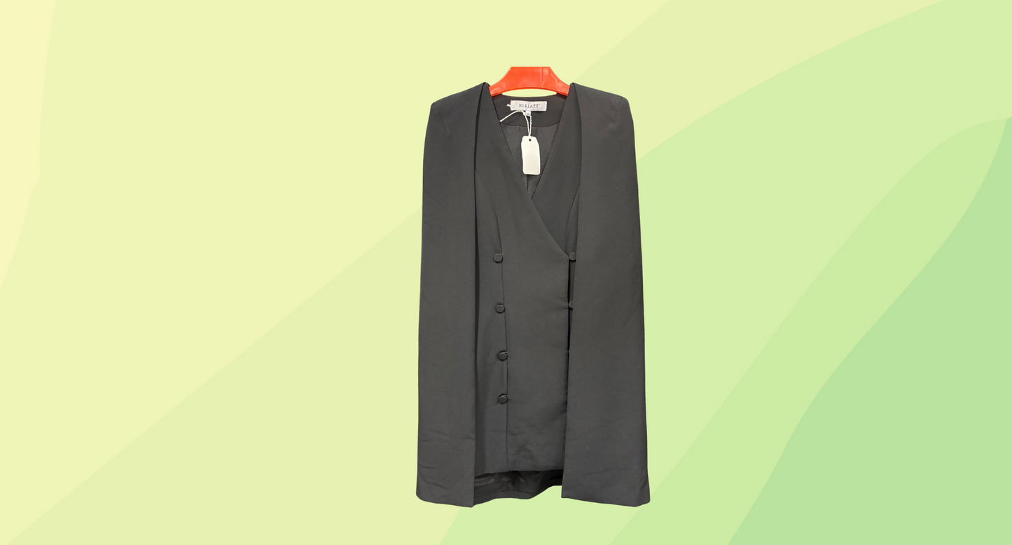 Elliatt Cape Blazer - XS - Black