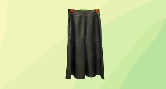 Witchery Leather Skirt - Size 8 - Black