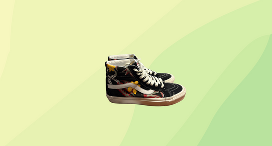 Vans Sk8-Hi Sneaker - US M10 - Black/Red/Yellow