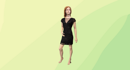 Miss Selfridge Beaded Mini Dress - Size 10 - Black