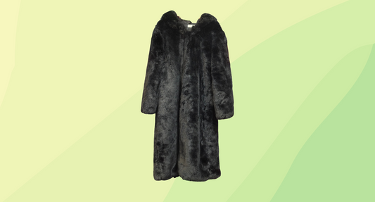 Meshki Faux Fur Coat - L - Black